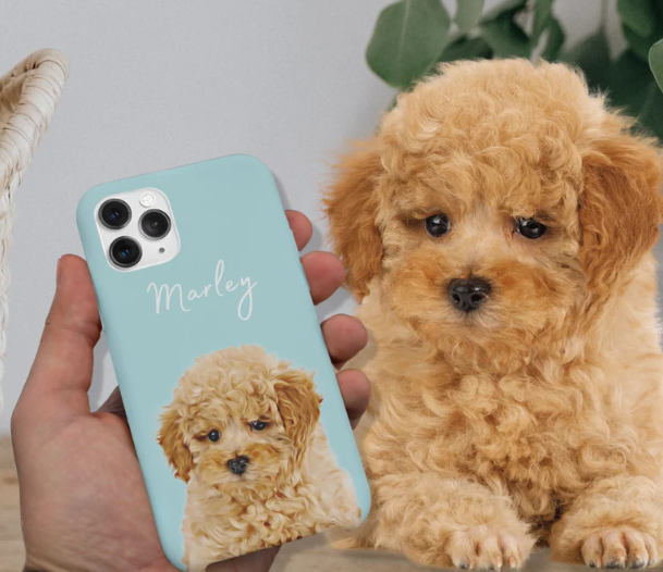 Personalized Custom Pet Phone Case with Photo and Name - Cat & Dog iPhone Case