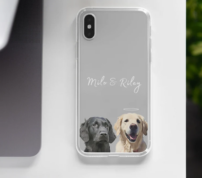 Personalized Custom Pet Phone Case with Photo and Name - Cat & Dog iPhone Case