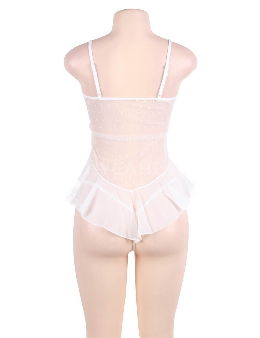 Plus Gentle Touch Flower Lace Babydoll Lingerie