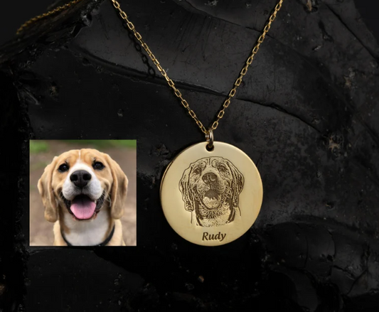 Pet Photo Necklace in Sterling Silver, Pet Memorial Gift, Dog Necklace is made by hand in our workshop with care. All our jewelry is the most elegant choice for the Bridesmaids, friends, your loved ones and for yourself.
