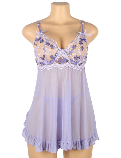 Lavender Dreams Nightgown Lingerie Set