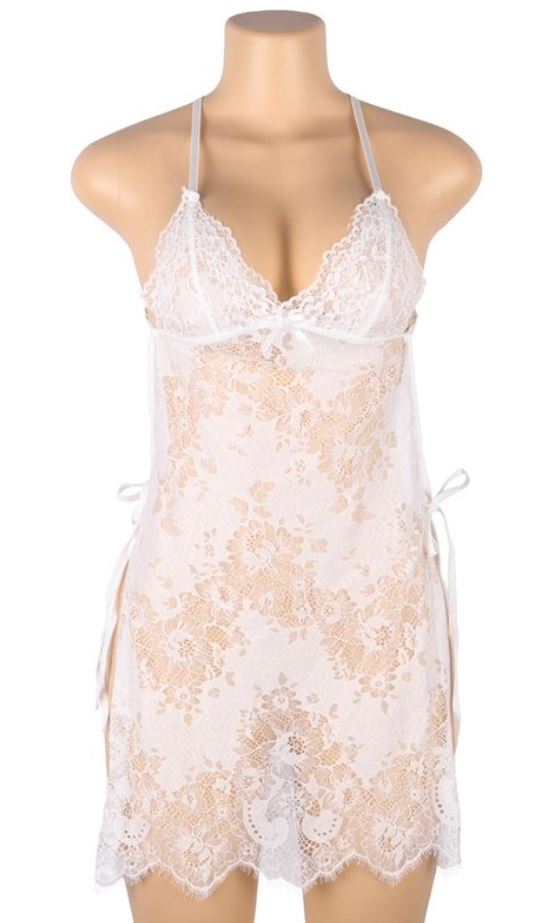 Daring Delights Halter Night Dress Lingerie Set