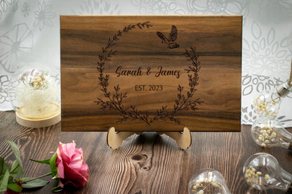 Personalized Cutting Board for Wedding Gift with Engraved Design, Anniversary Gift, Bridesmaid Gift, Housewarming Gift