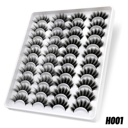 20 Pairs mink False Lashes Soft Fluffy Wispy Natural Reuasable Eyelashes