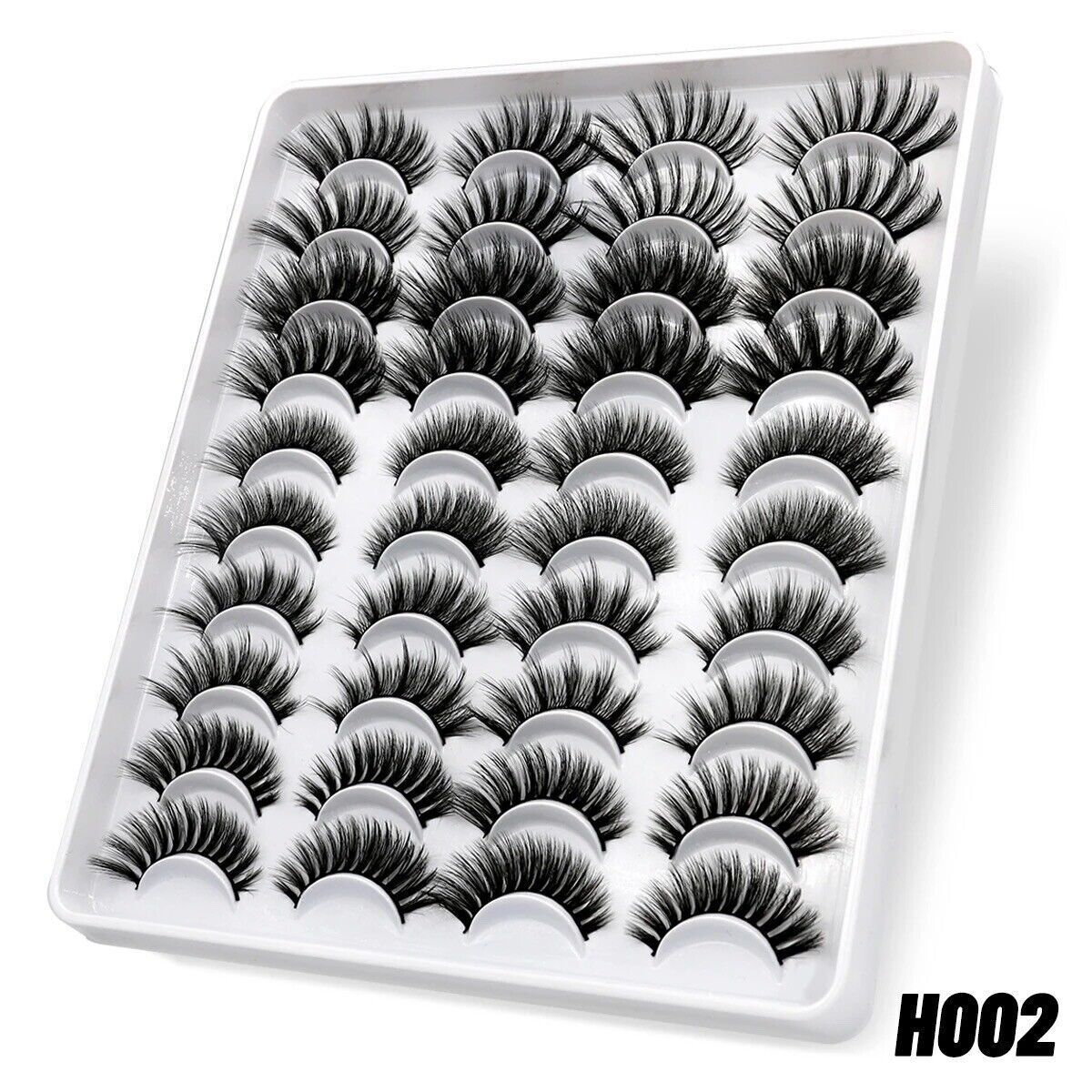 20 Pairs mink False Lashes Soft Fluffy Wispy Natural Reuasable Eyelashes