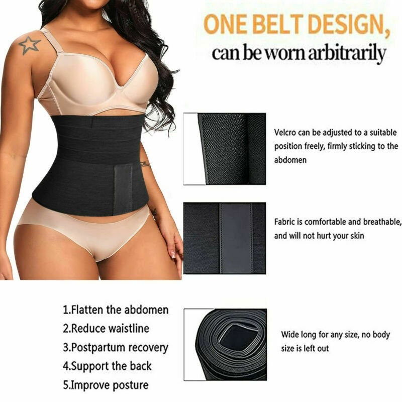 Woman Postpartum Tummy Control Velcro Open And Clouser Belt For Body Shaper  Postpartum Recovery Weight Loss And Waist Workout