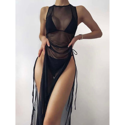 Sweet Girl Swimsuit & Mesh Cover Up