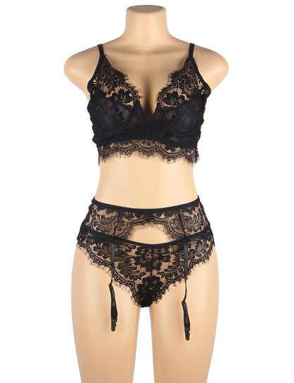 Don’t Stop Garter Lingerie Set