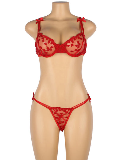 Snuggly Floral Lace Lingerie Set