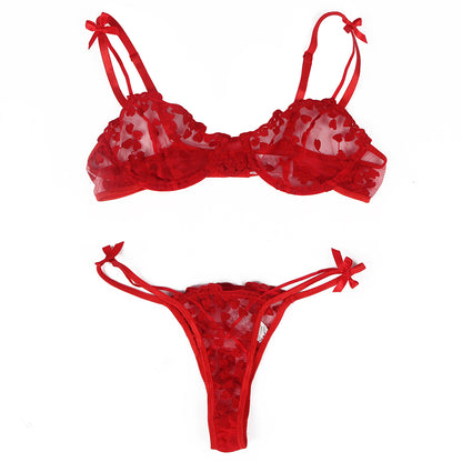 Snuggly Floral Lace Lingerie Set