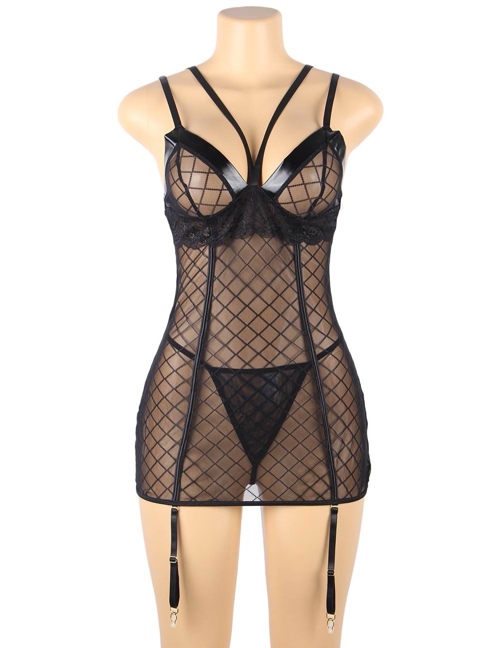 Plus size Fitty  transparent women sexy lingerie