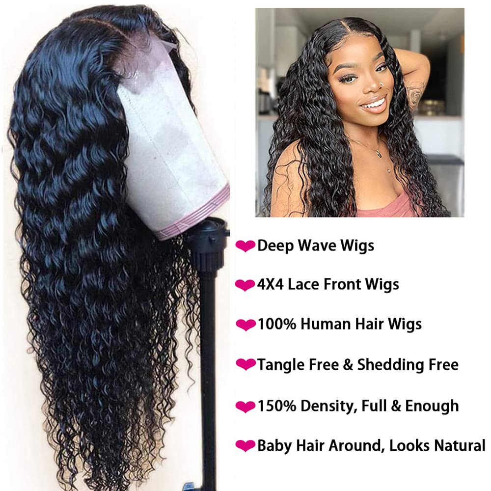 Deep Wave Lace Front Human Hair