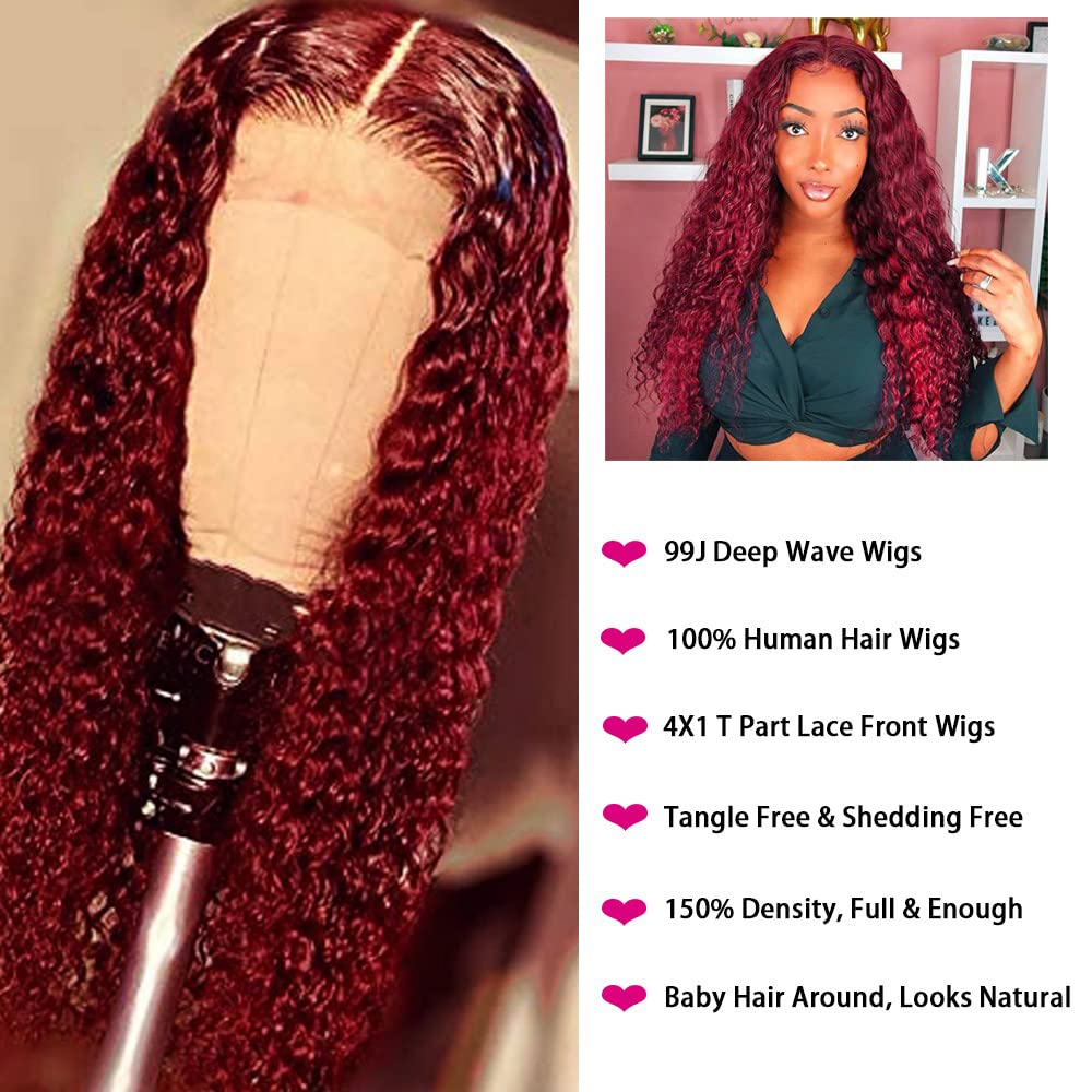 Deep Wave Lace Front Human Hair