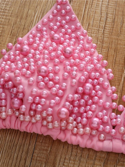 Luxury Pearl Beaded Bikini