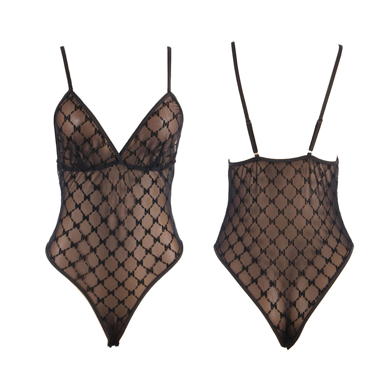 Plus Barely There Beauty Mesh Teddy Lingerie – Vogue Citi