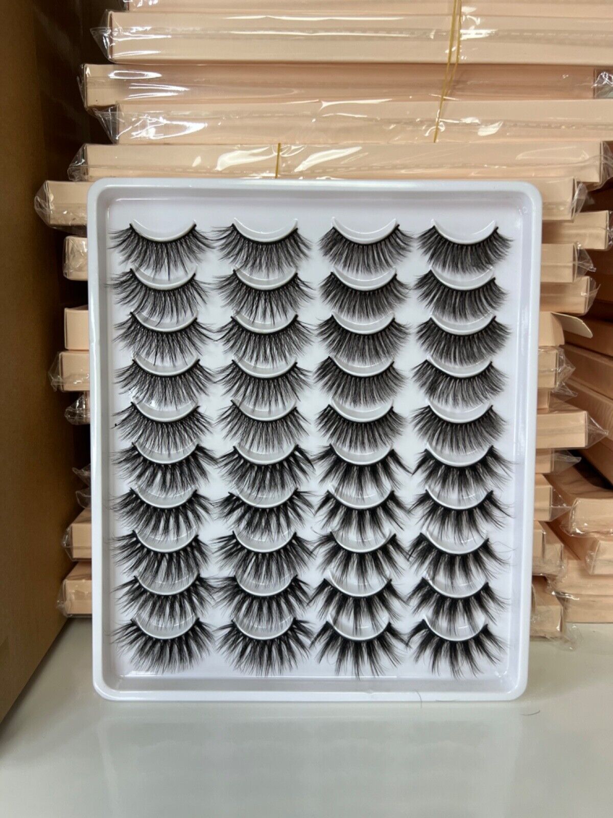 20 Pairs False Eyelashes Mink Natural Extension Black 3D Soft Lashes Style 2