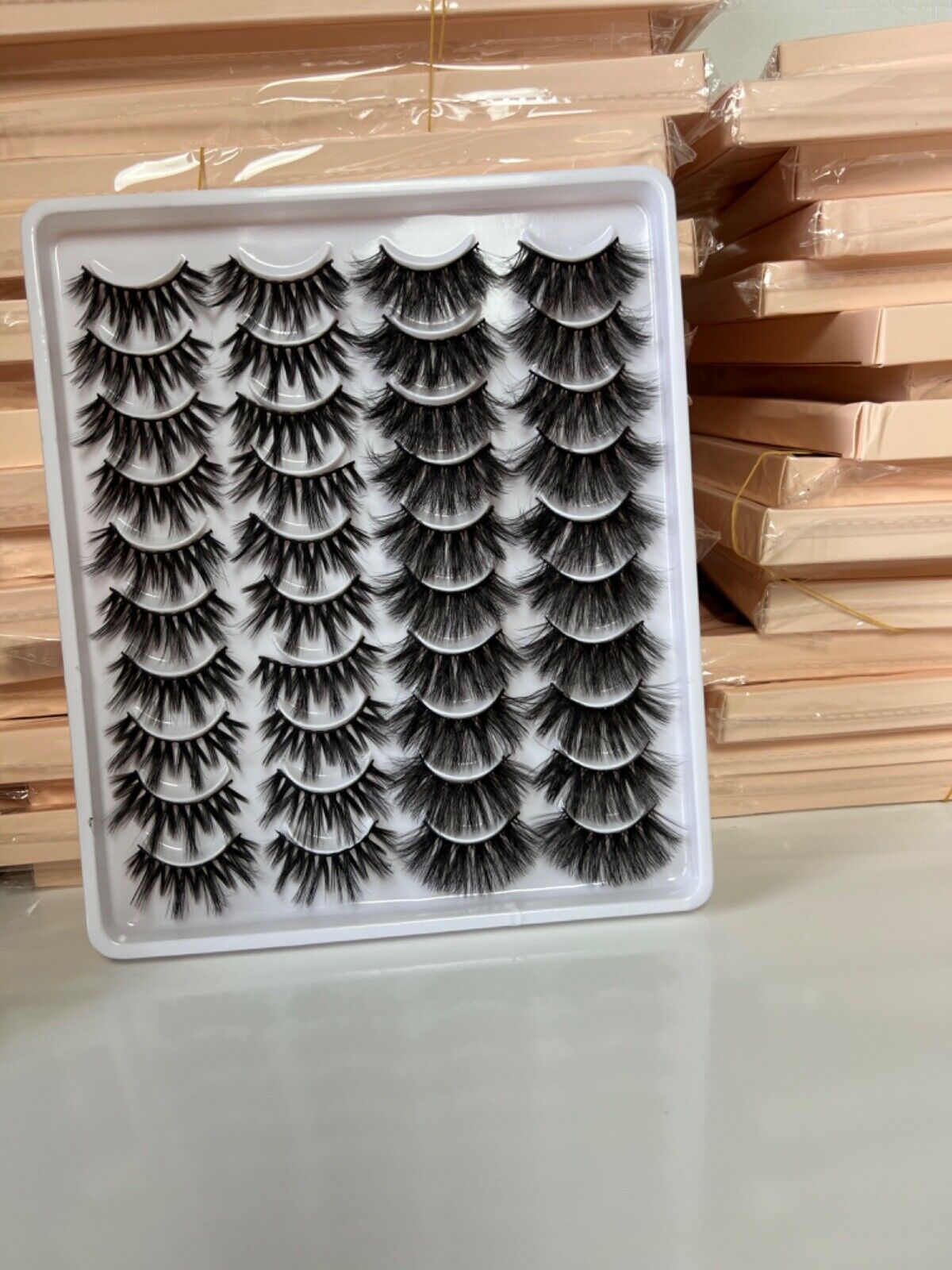 20 Pairs False Eyelashes Mink Natural Extension Black 3D Soft Lashes Makeup (Style 03)